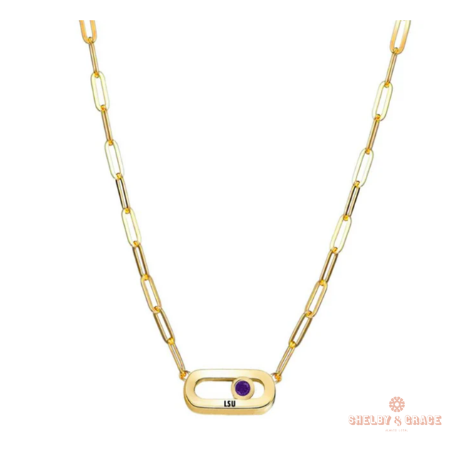 LSU Tigers Winterberry Necklace