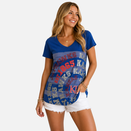 Kansas Jayhawks Jewel & Foil Tee