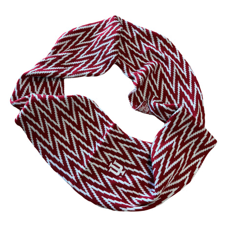 Indiana Hoosiers Chevron Infinity Scarf