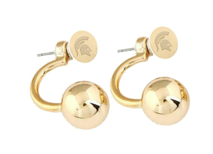 Michigan State Spartans University Sasha Earrings