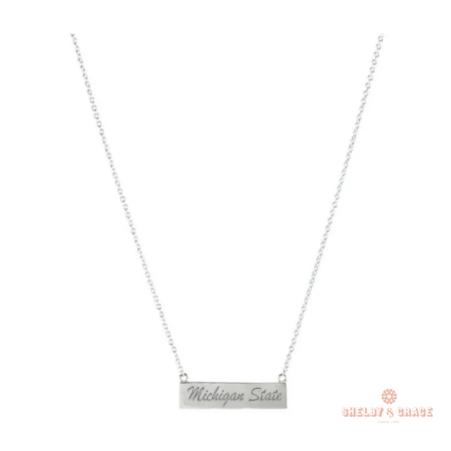 Michigan State Spartans Valentina Necklace