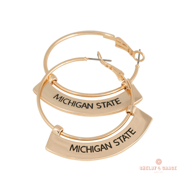 Michigan State Spartans Weller Earrings