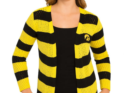 Iowa Hawkeyes Open Knit Cardigan