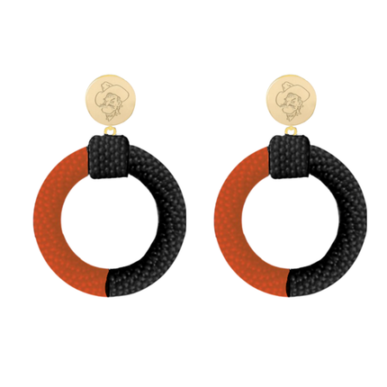 Oklahoma State Cowboys Skye Hand Beaded Earrings