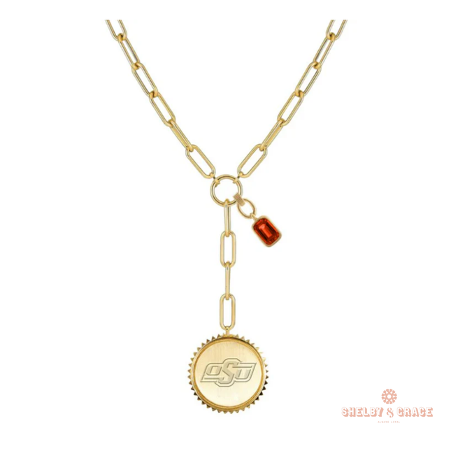 Oklahoma State Cowboys Sedum Necklace