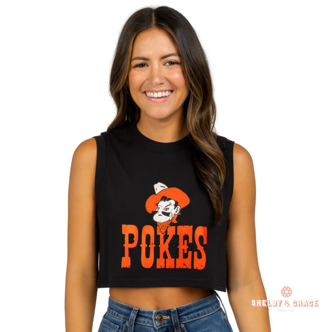 Oklahoma State Cowboys Zora Cropped Tank