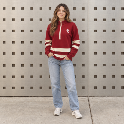 Oklahoma Sooners Half Zip Top - 1 LEFT!