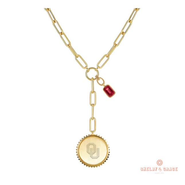 Oklahoma Sooners Sedum Necklace