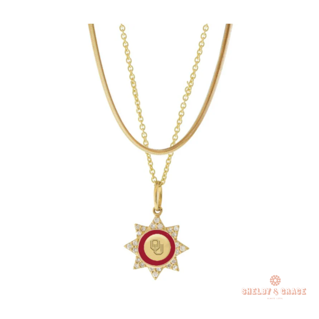 Oklahoma Sooners Silene Necklace