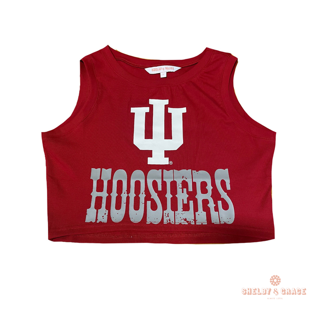 Indiana Hoosiers Zora Cropped Tank