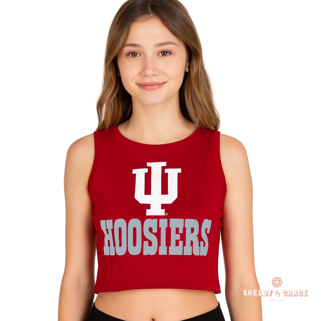 Indiana Hoosiers Zora Cropped Tank