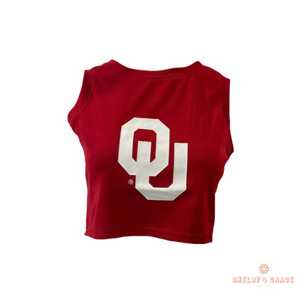 Oklahoma Sooners Zora Cropped Tank