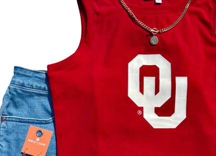 Oklahoma Sooners Zora Cropped Tank