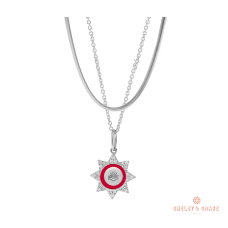 Ohio State Buckeyes Silene Necklace