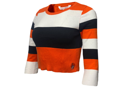 Oklahoma State Cowboys Crop Stripe Sweater