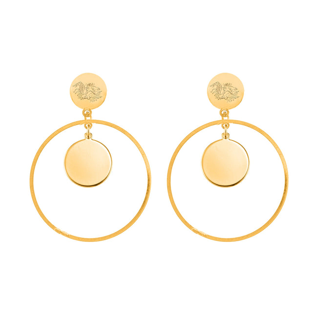 South Carolina Gamecocks Tibby Earrings (Gold)