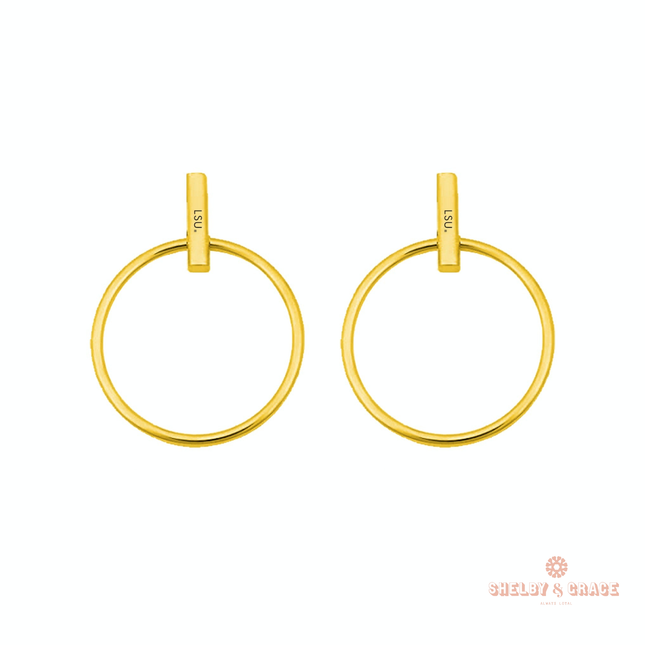 LSU Tigers Holly Earrings