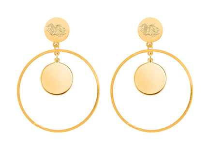 South Carolina Gamecocks Tibby Earrings (Gold)
