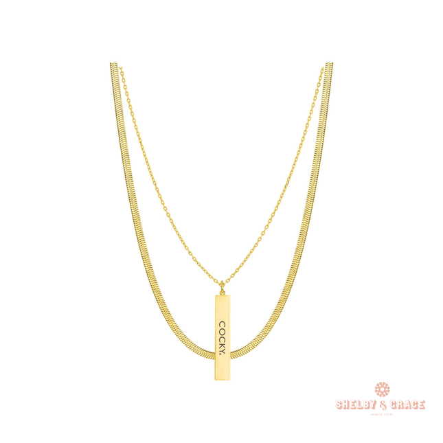 South Carolina Gamecocks Kona Necklace (Gold)