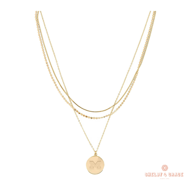 Michigan Wolverines Grizzy Necklace