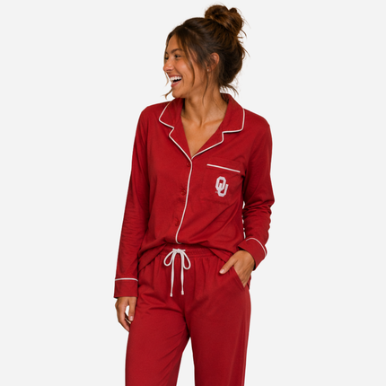 Oklahoma Sooners Pima Cotton Pajama Set