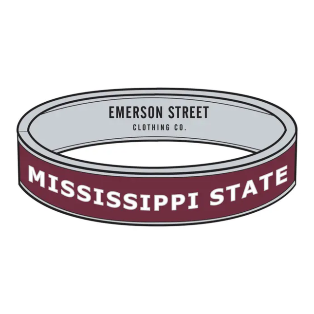 Mississippi State Bulldogs School Name Bangle