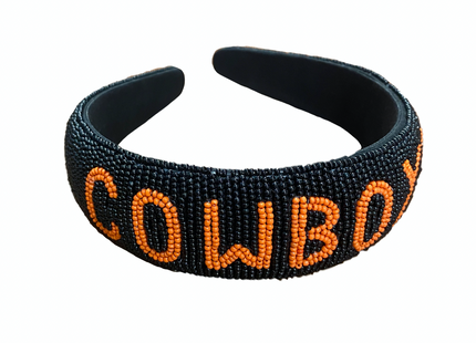 Oklahoma State Hand Beaded Headband