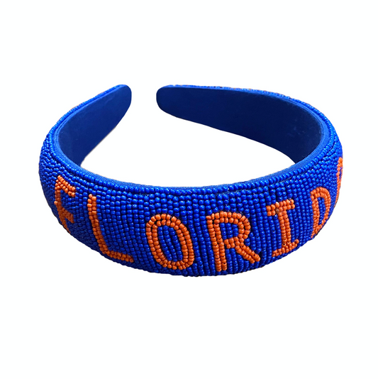 Florida Hand beaded Headband