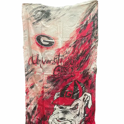 Georgia Bulldogs Watercolor Scarf