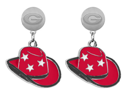 Georgia Bulldogs Stetson Earrings