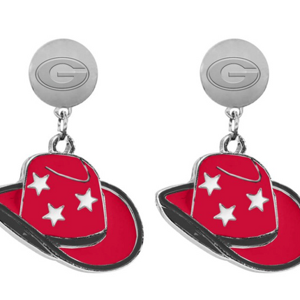 Georgia Bulldogs Stetson Earrings