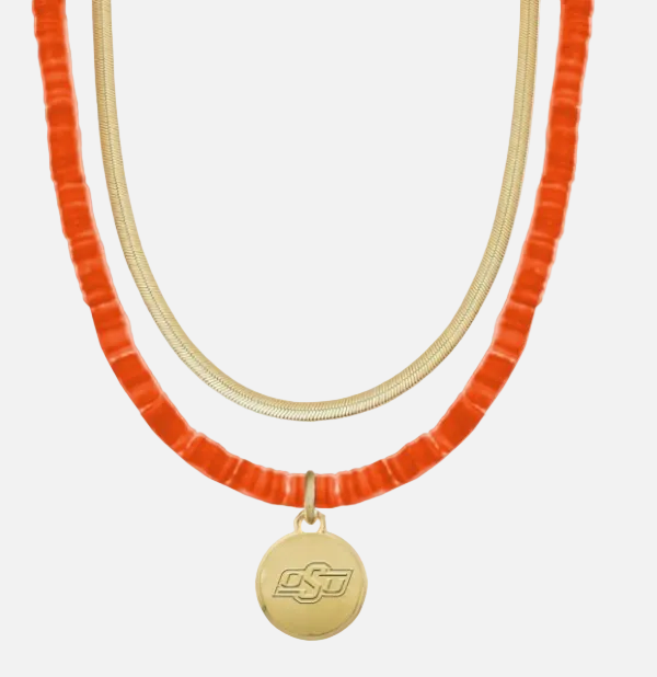 Oklahoma State Maeve Layered Necklace