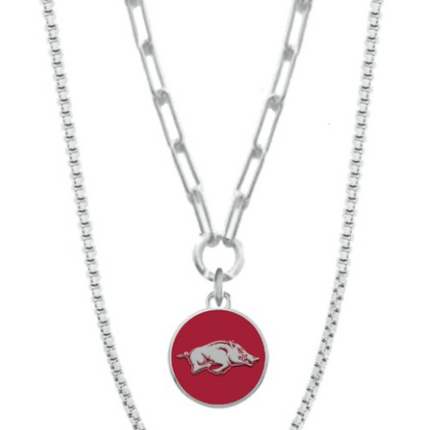 Arkansas Razorbacks Congo Necklace
