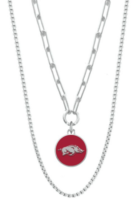 Arkansas Razorbacks Congo Necklace