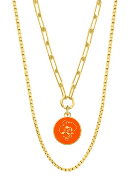 Oklahoma State Congo Necklace