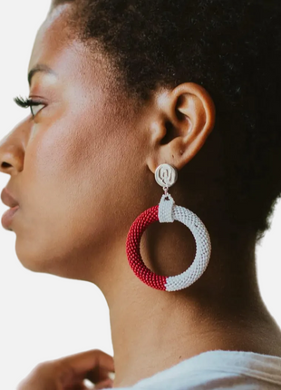 Oklahoma Sooners Skye Hand Beaded Earrings