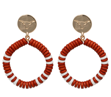 Texas Longhorns Raya Earrings