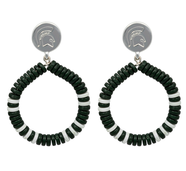 Michigan State Raya Earrings