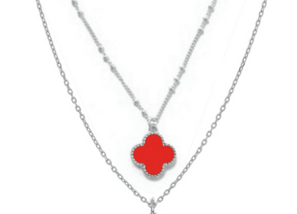 Texas Tech Clover Necklace