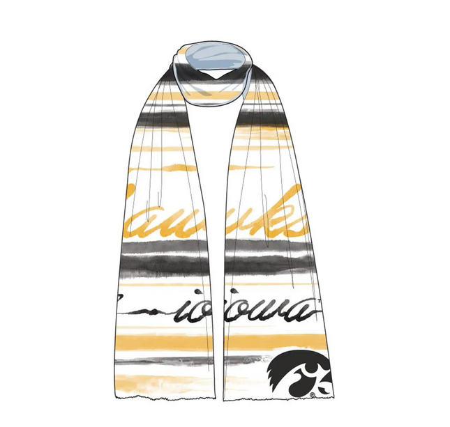 Iowa Hawkeyes Wave Scarf