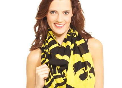 Iowa Hawkeyes Infinity Sheer Print Scarf