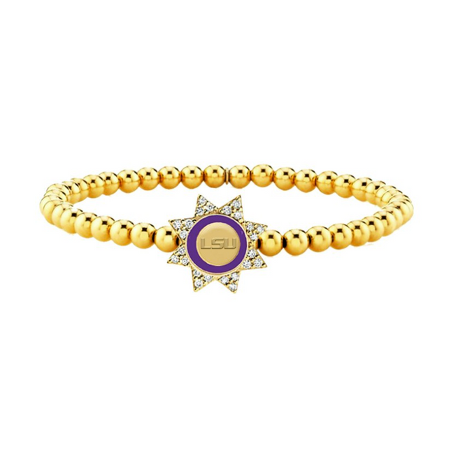 LSU Tigers Begonia Bracelet