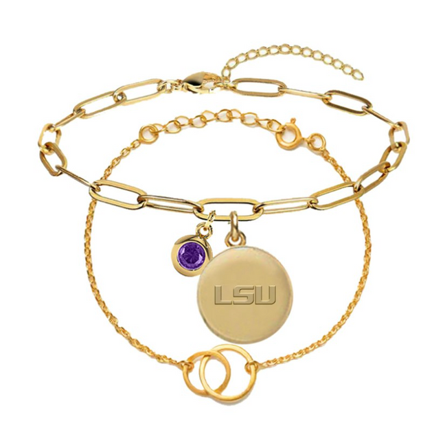 LSU Tigers Jacaranda Bracelet