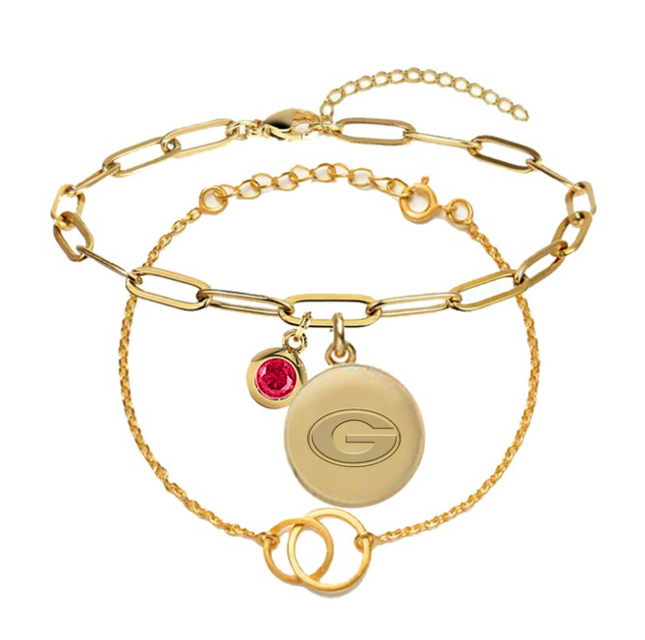 Georgia Bulldogs Jacaranda Bracelet