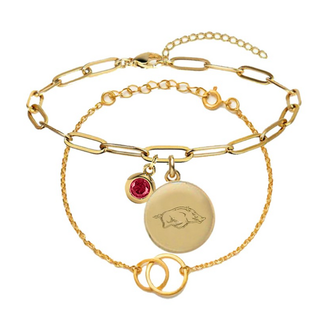 Arkansas Razorbacks Jacaranda Bracelet