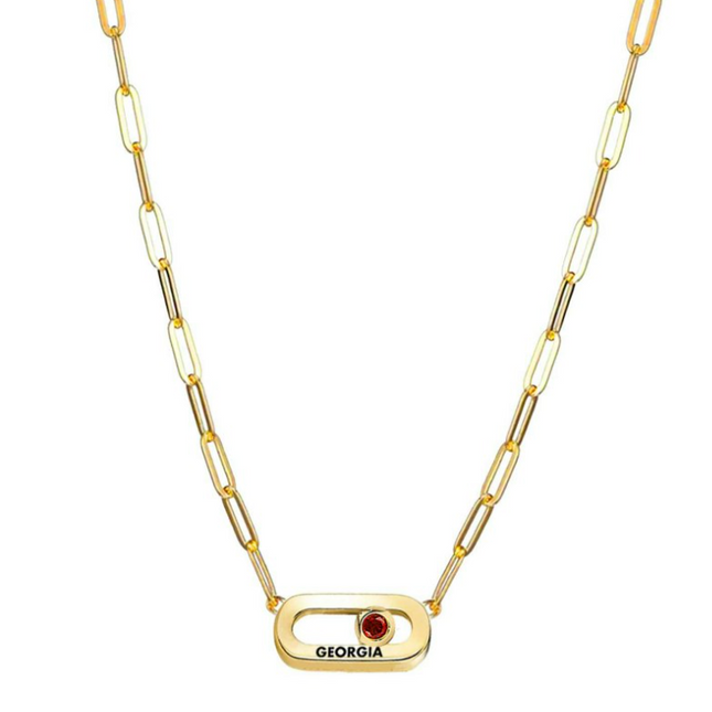 Georgia Bulldogs Winterberry Necklace