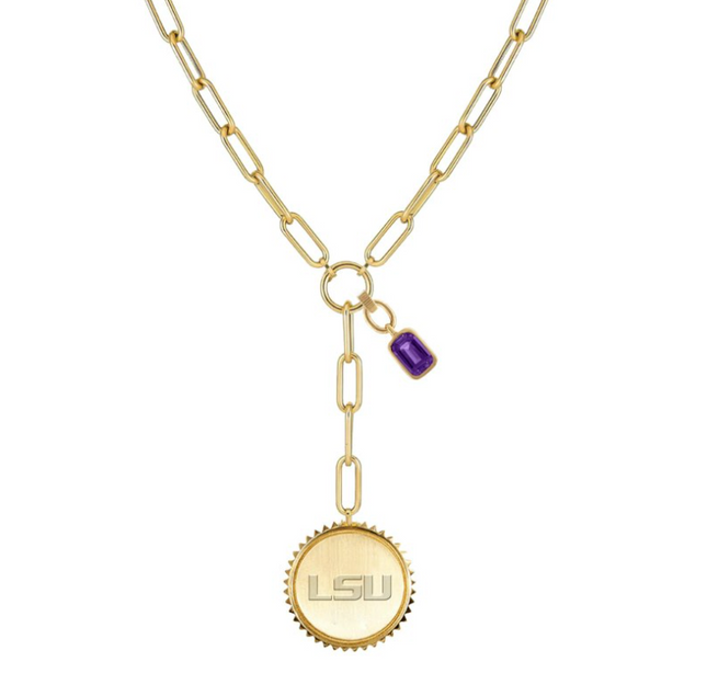 LSU Tigers Sedum Necklace