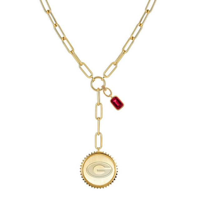 Georgia Bulldogs Sedum Necklace