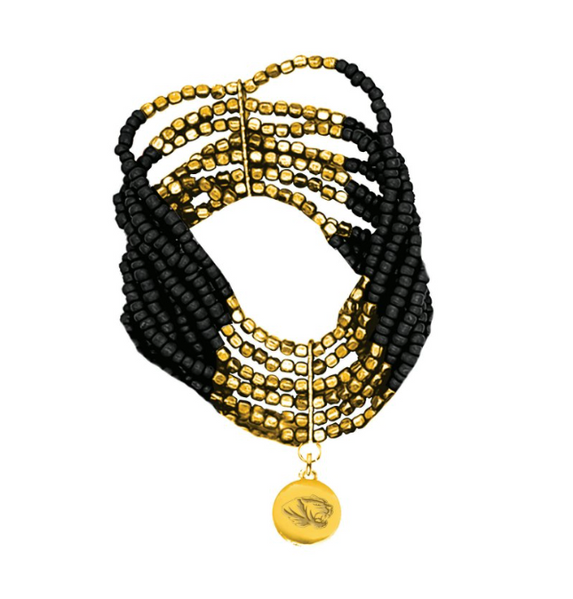 Missouri Tigers Hand Beaded Lenox Bracelet