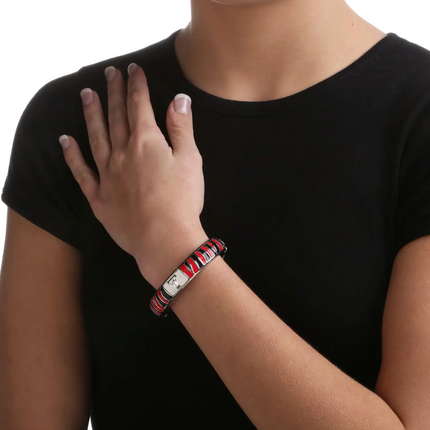 Texas Tech Red Raiders Animal Bangle Silver Plated